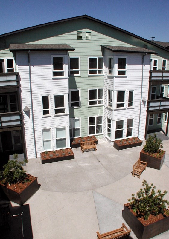 the building where the apartment is located