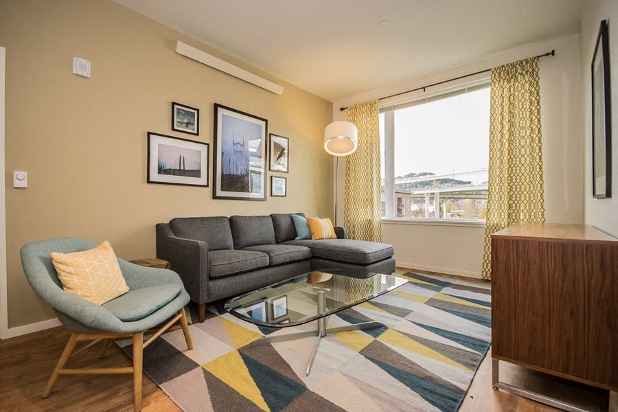 Living Room with Window