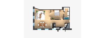 1 Bedroom, 1 Bathroom