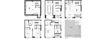 floor plan of the first level of a town house