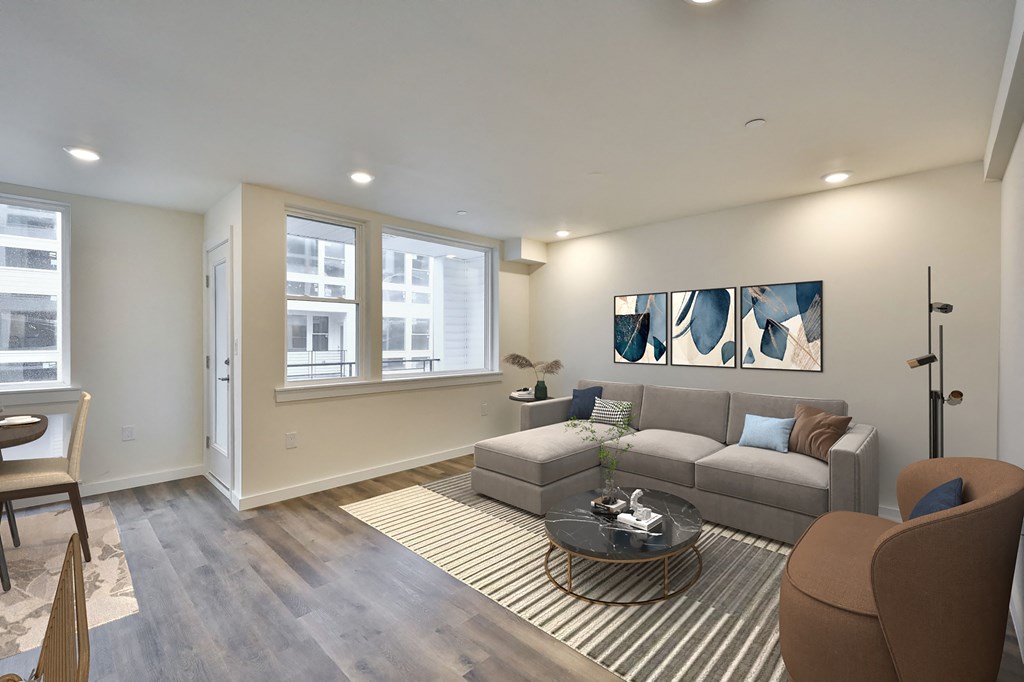 Living room of 3 bed Floorplan
