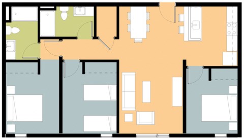 3  Bedroom Floorplan