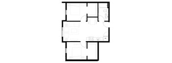 2bed floor plan
