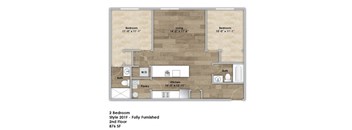 Two Bedroom - Furnished