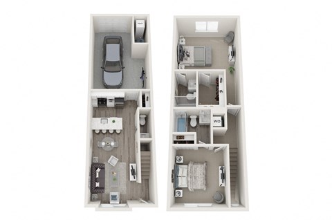 a stylized floor plan  1 bedroom  1190 square feet