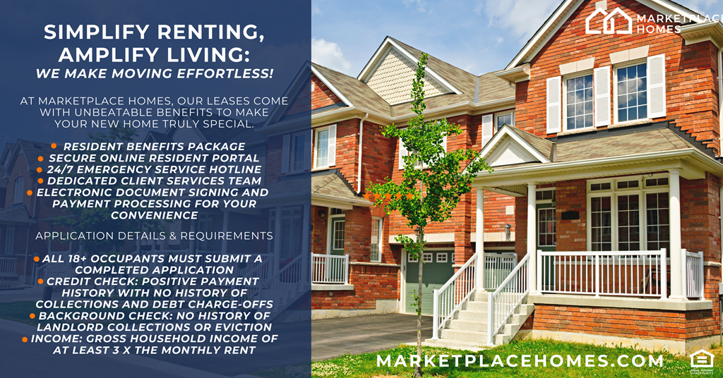 an image of a house with a flyer for a rental listing