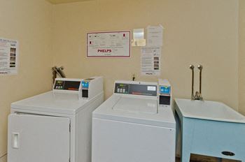 Shared laundry on each floor