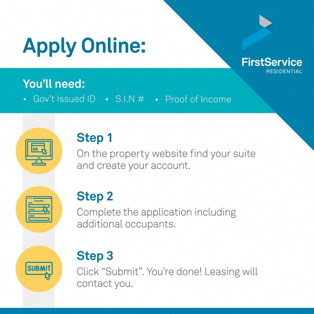 a screenshot of a landing page with step 1 on the property website find your suite