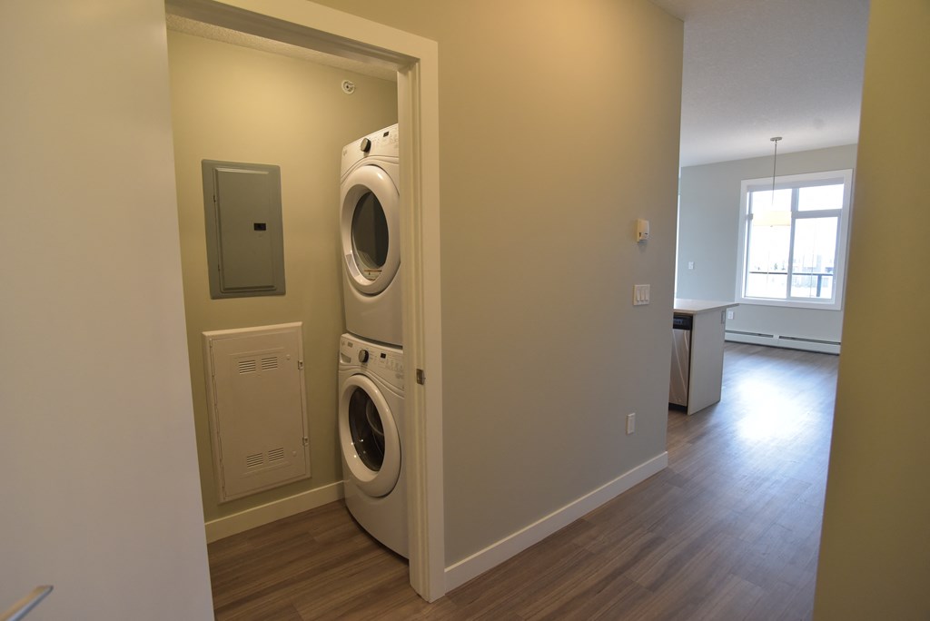 Aqua residential rental apartments convenient in-suite laundry
