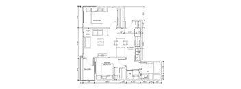 A black and white floor plan of a house with labeled rooms.