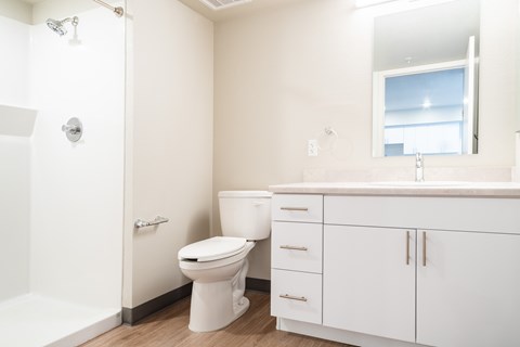  Modern Bathroom at All Saints Apartments, DENVER