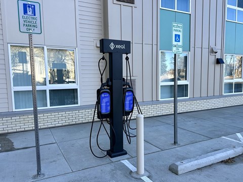 EV charger at All Saints Apartments, DENVERents