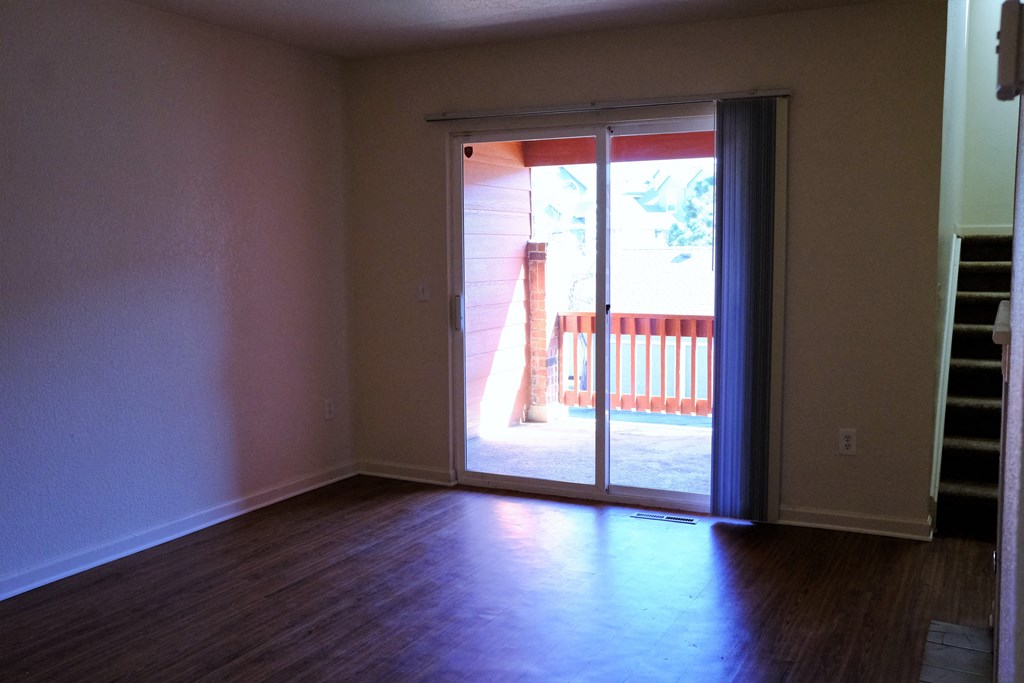 Living room with patio