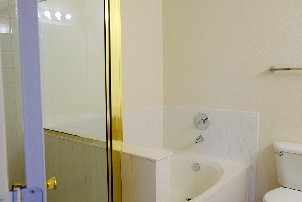 Unit Type C - Master bedroom bathroom with separate tub and shower