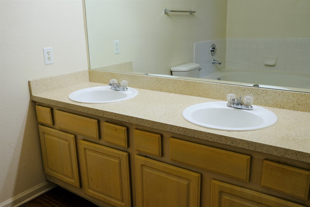 Unit Type C - Master bedroom bathroom with dual vanity