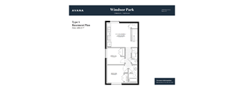 A floor plan for a Type A Basement Plan in Windsor Park.