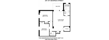 Two Bed One Bath - 291 St. George