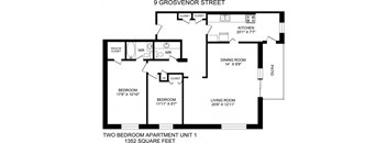 Two Bed Two Bath - 9 Grosvenor