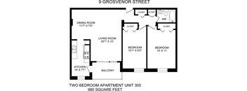 Two Bed One Bath - 9 Grosvenor