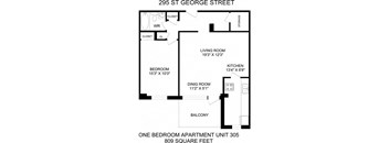One Bed One Bath - 295 St. George Street
