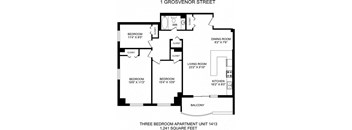 Three Bed One Bath - 1 Grosvenor