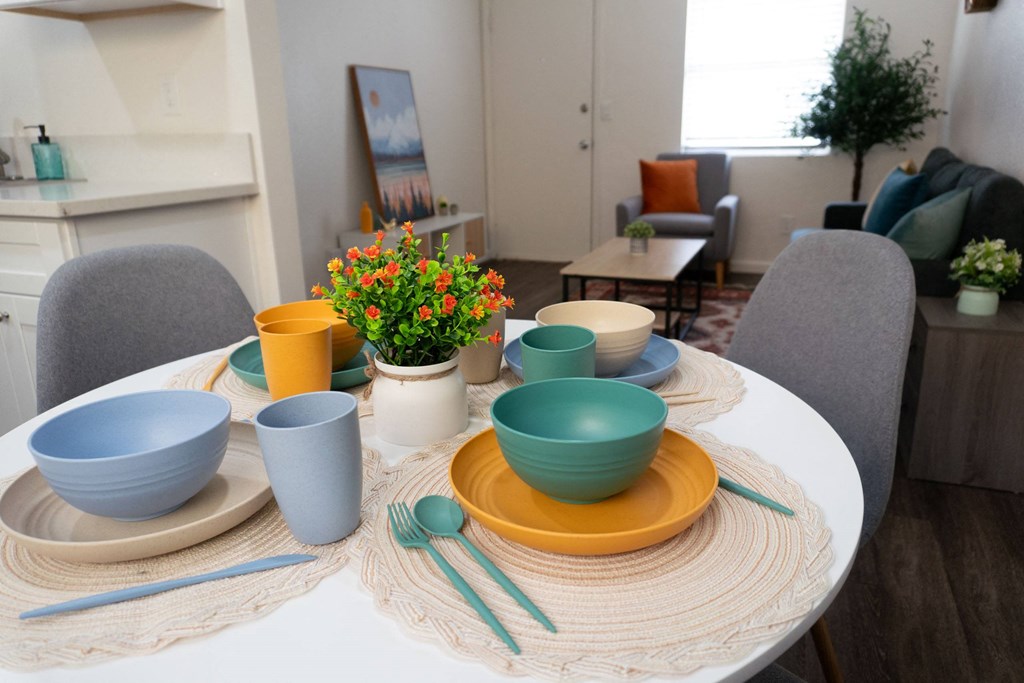 Dining Table at Casa Urbana Apartments, California