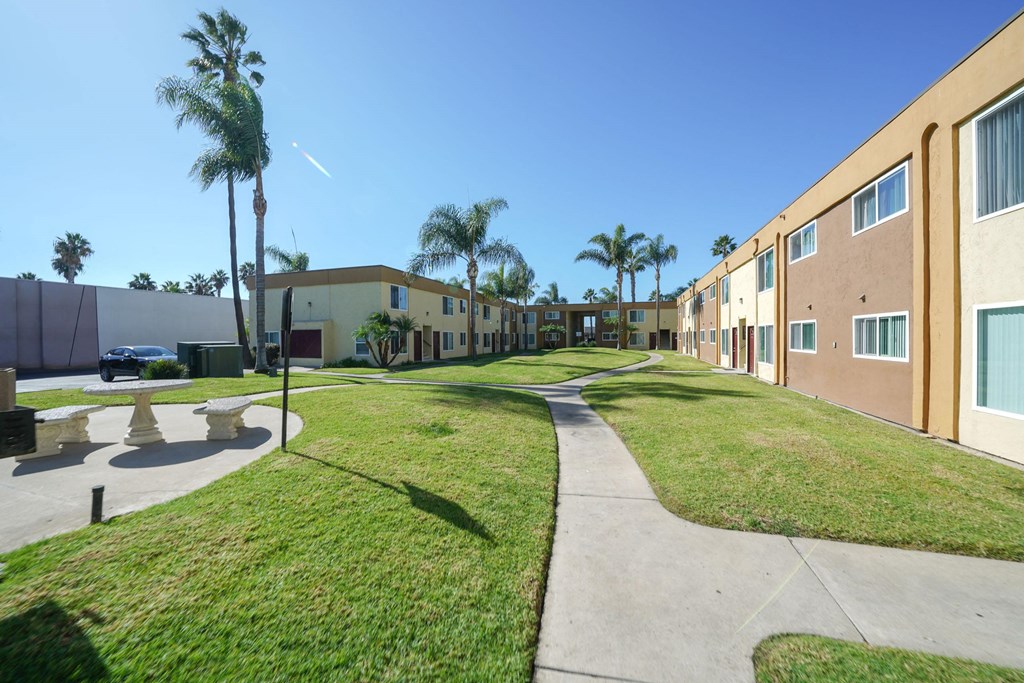 Walkway and Park at Costa Fina Apartments, California,  91911