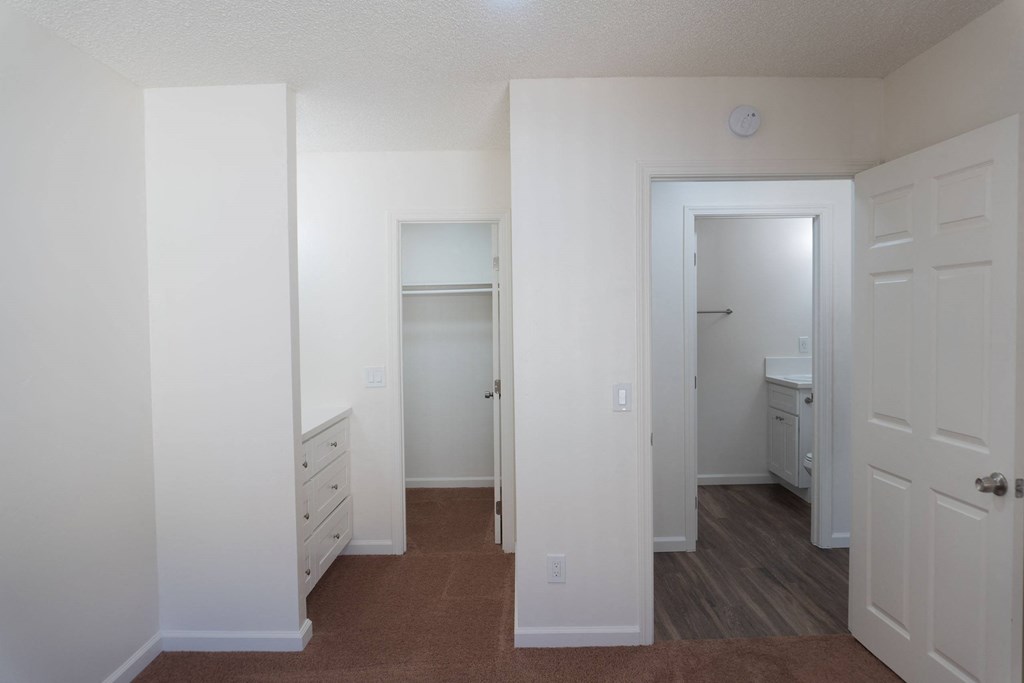 Bedroom Amenities at Orange Glen Apartments, California