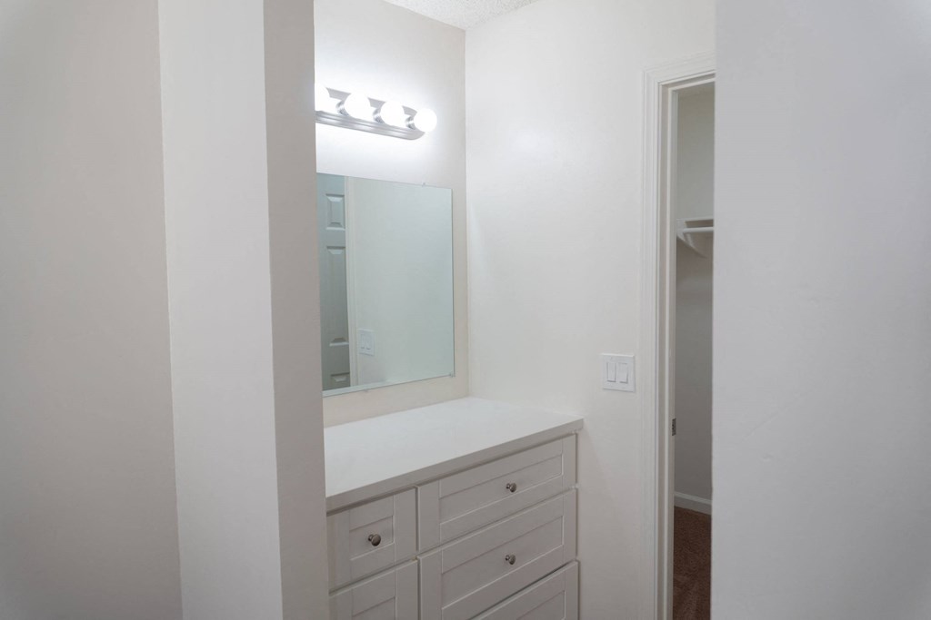 White Bathroom at Orange Glen Apartments, California, 91911