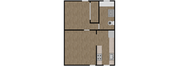 Walz  Floorplan at Villa Primavera Apartments, National City, CA
