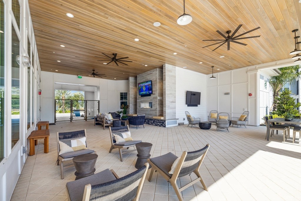 the clubhouse at the preserve apartments