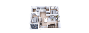 the bedroom floor plan of 460 sq ft