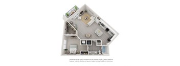 A10 One Bedroom Floor Plan