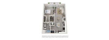 A6 One Bedroom Floor Plan