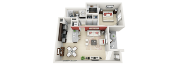Solaire Coconut Creek A1 Floor Plan