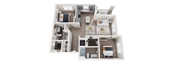 a 2 bedroom192 sqft floor plan with 2183 square feet