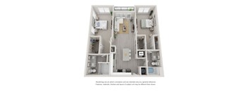 B10 Two Bedroom Floor Plan