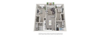 B11 Two Bedroom Floor Plan