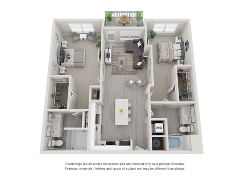 B11 Two Bedroom Floor Plan