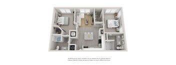 B2 Two Bedroom Floor Plan