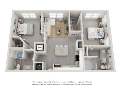 B2 Two Bedroom Floor Plan