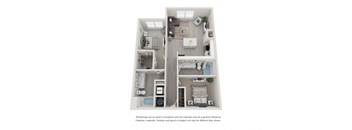 B4 Two Bedroom Floor Plan