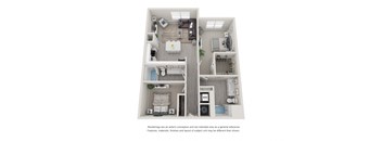 B6 Two Bedroom Floor Plan