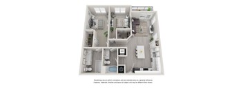 B7 Two Bedroom Floor Plan