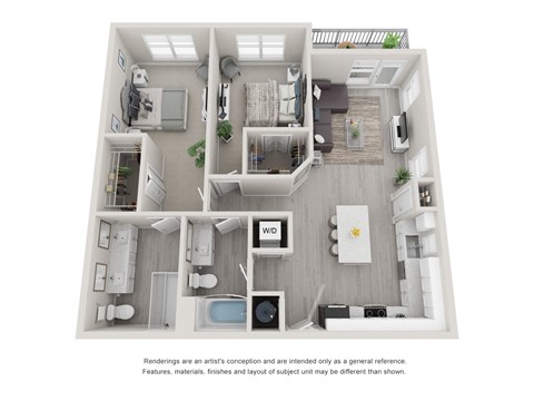B7 Two Bedroom Floor Plan