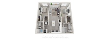 B8 Two Bedroom Floor Plan