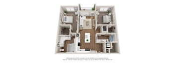 bedroom floor plan an open concept layout with a lot of furniture and a large closet