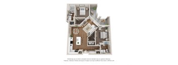 bedroom floor plan | apartments in pittsburgh pa | the alden