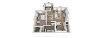 a floor plan of the villas at houston levee west apartments in cordova,