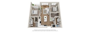 a floor plan of the villas at houston levee west apartments in cordova,